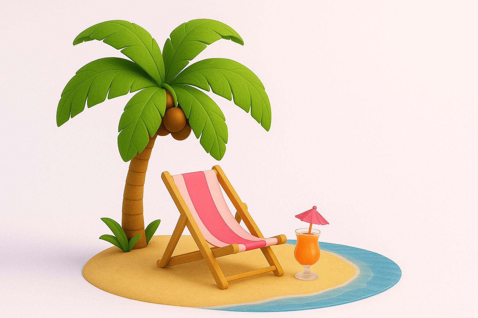 Person relaxing on beach